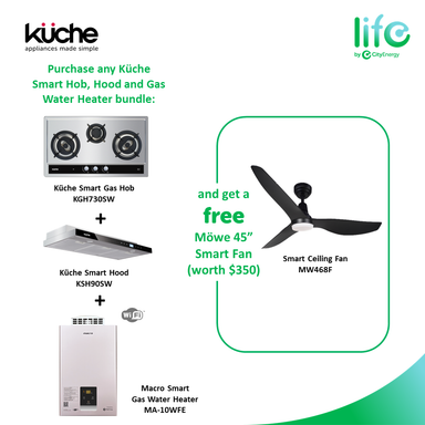 Küche Smart Bundle: Pick Any Hob + Hood + Gas Water Heater