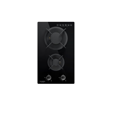 FH-GS2525 SVGL TG  Domino Gas Hob with 2 Burners