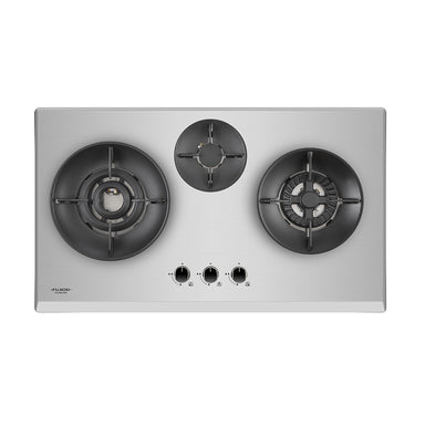FH-GS7030 SVSS TG  3 Burners Gas Hob with 1 Double Inner Flame Burner