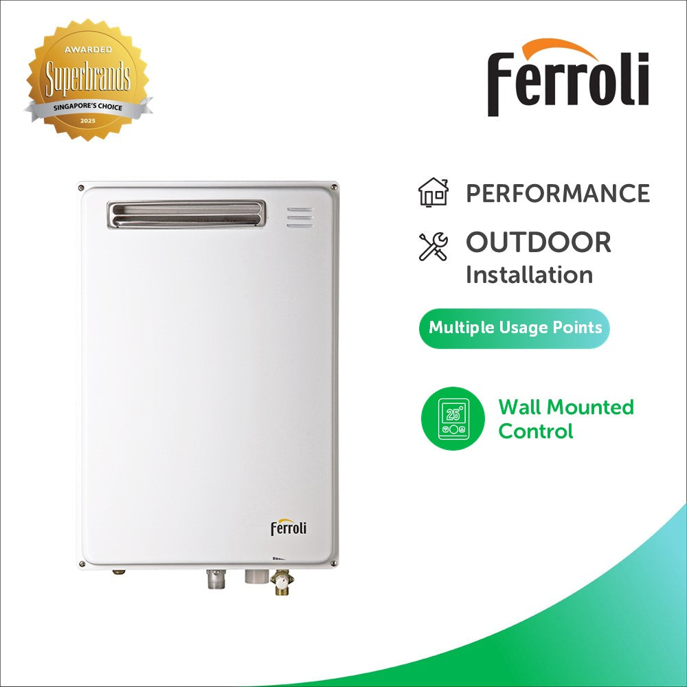 ferroli Buy Ferroli GS 20 OE TG(I) Gas Water Heater in Singapore - City Energy Life  — City Energy Pte. Ltd. (as Trustee of City Energy Trust)