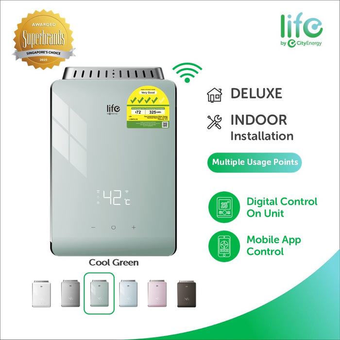 Buy the NEW Life by City Energy Gas Water Heater in Singapore