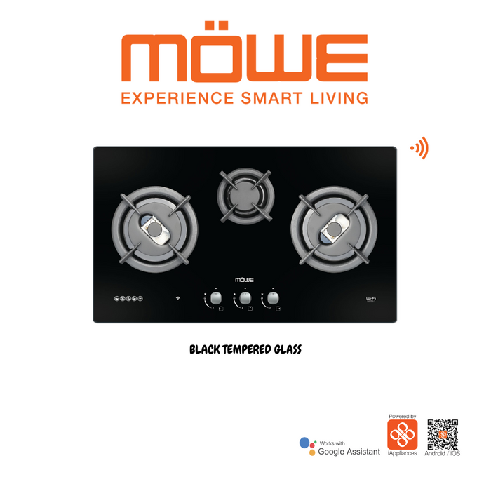Möwe BTO Smart Kitchen Package - 78cm/90cm Gas Hob and 90cm Slim Hood