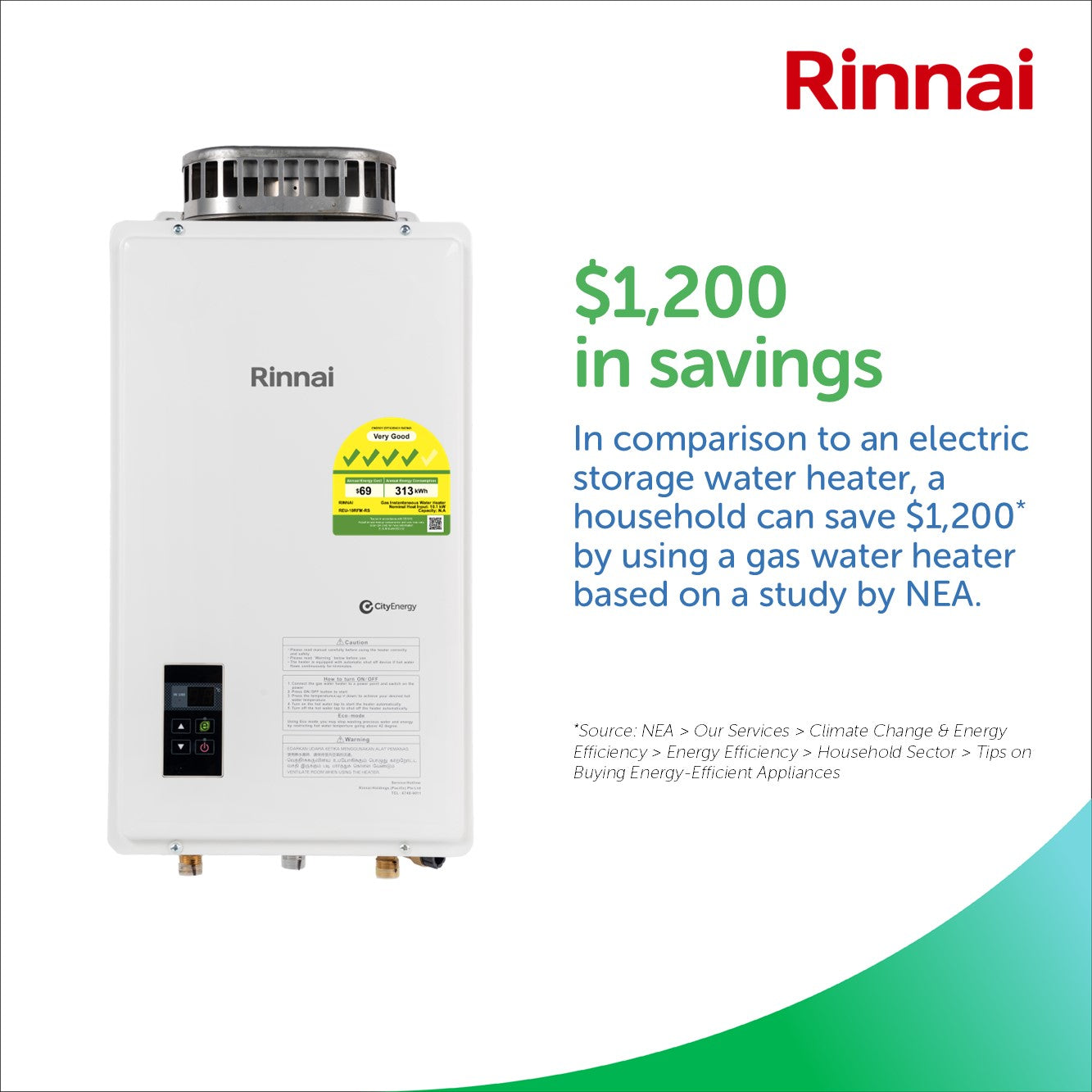Water Heater - Rinnai