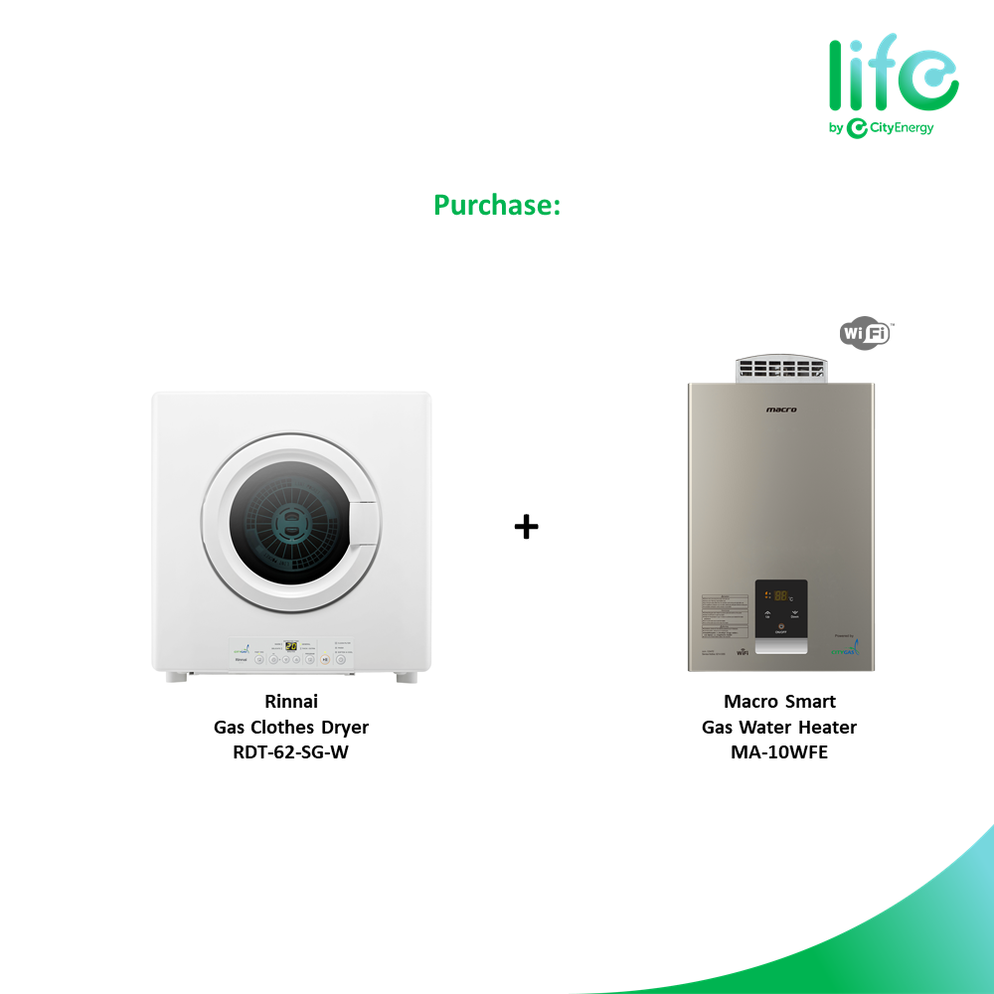 Buy Rinnai x Macro MA10WFE + Gas Clothes Dryer in Singapore City