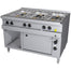 Gas range with 6 burners and electric oven 2/1 GN