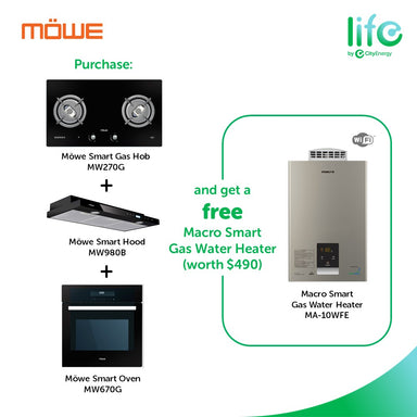 Möwe Smart Home Pro Bundle: Pick Any Hob + Hood + Oven